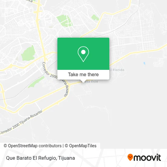 Que Barato El Refugio map
