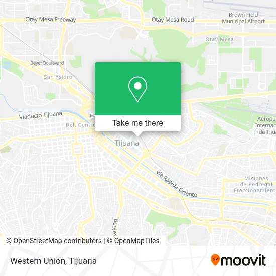 Western Union map