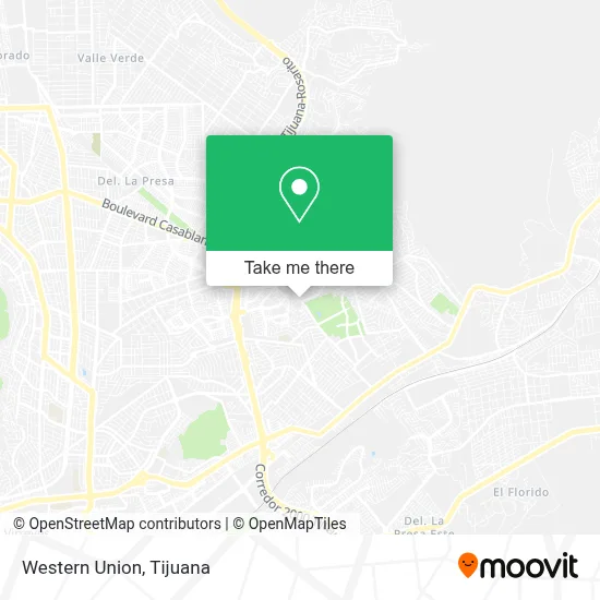 Western Union map