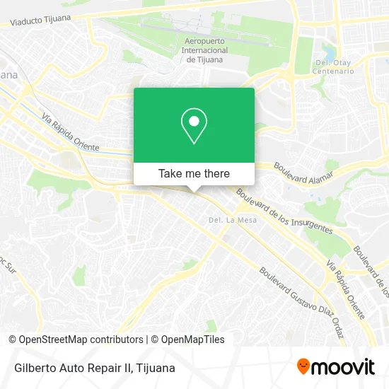 Gilberto Auto Repair II map