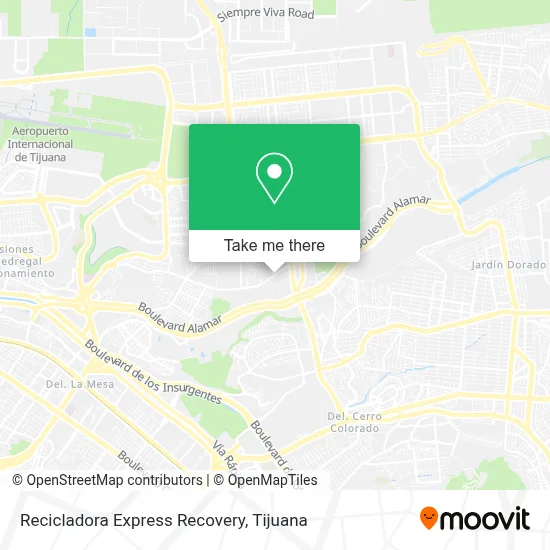 Recicladora Express Recovery map