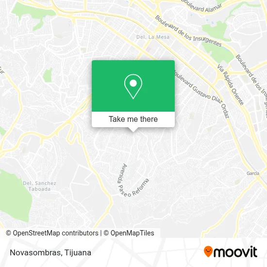 Novasombras map