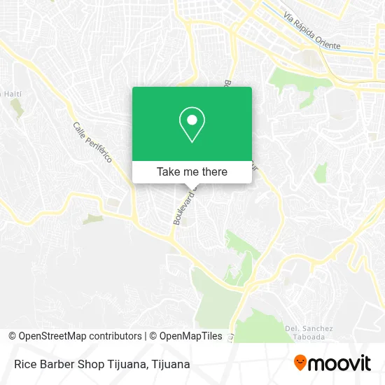 Rice Barber Shop Tijuana map