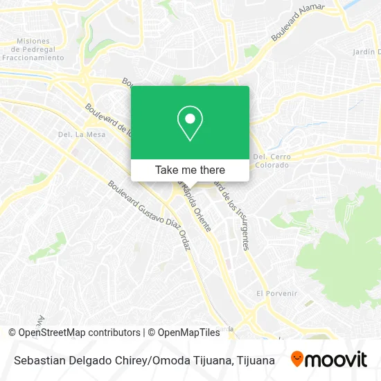 Sebastian Delgado Chirey / Omoda Tijuana map