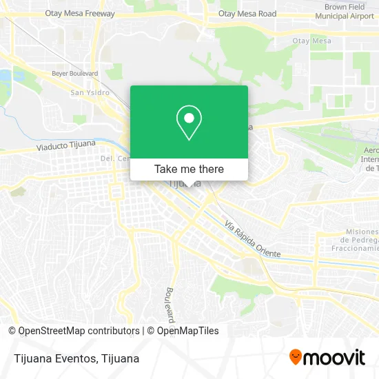 Tijuana Eventos map