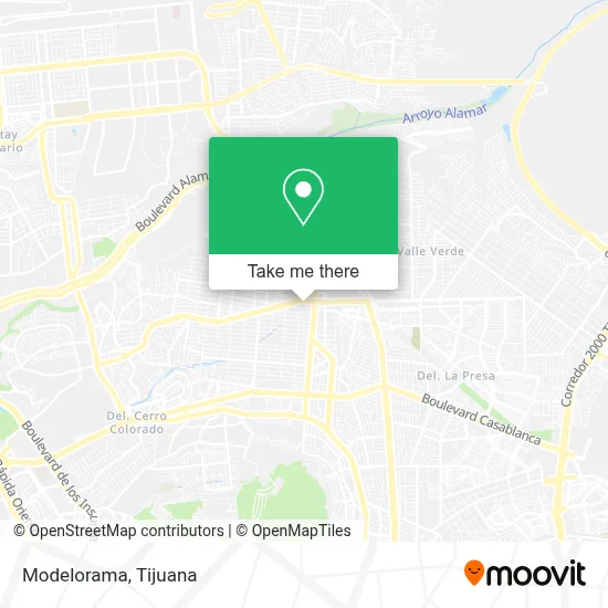 Modelorama map