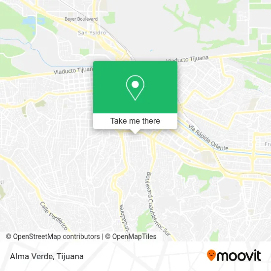 Alma Verde map