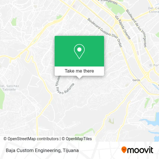 Baja Custom Engineering map