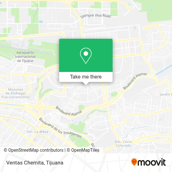 Ventas Chemita map