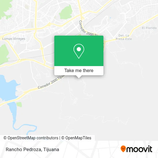 Rancho Pedroza map