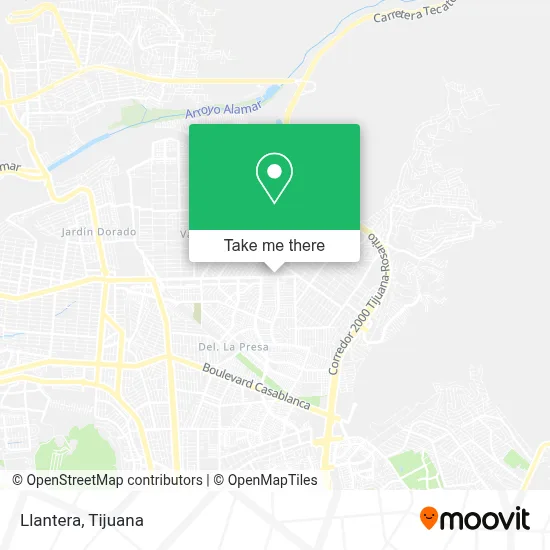 Llantera map