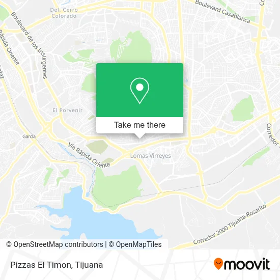 Pizzas El Timon map