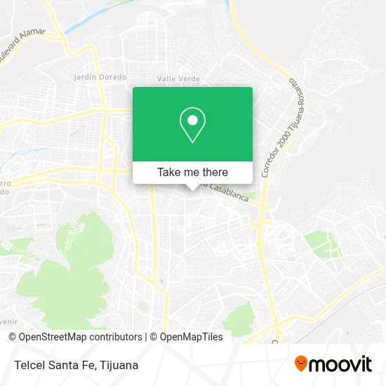 Telcel Santa Fe map