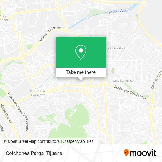Colchones Parga map
