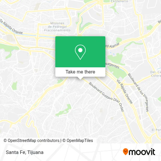 Santa Fe map