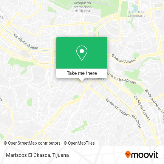 Mariscos El Ckasca map