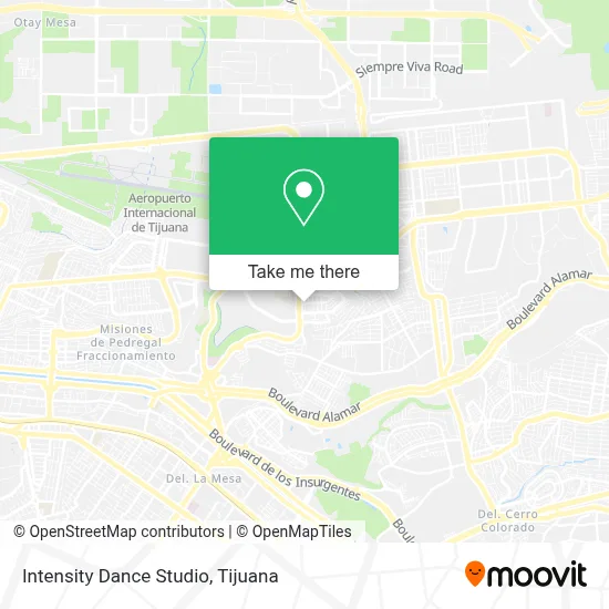 Intensity Dance Studio map