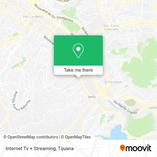 Internet Tv + Streaming map