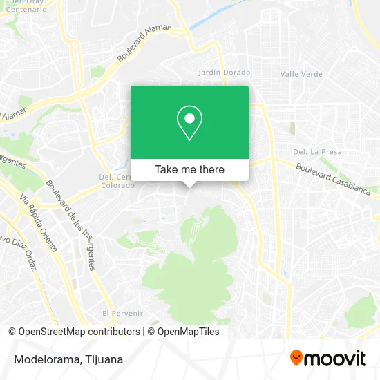 Modelorama map