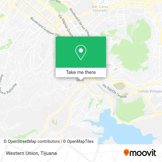 Western Union map