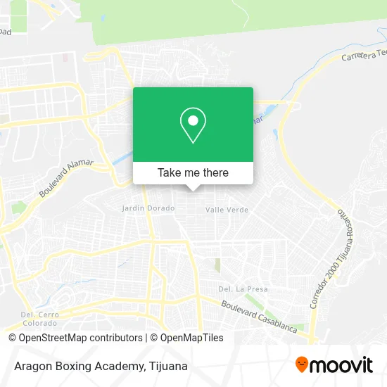 Aragon Boxing Academy map