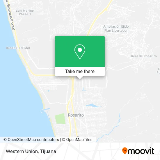 Western Union map