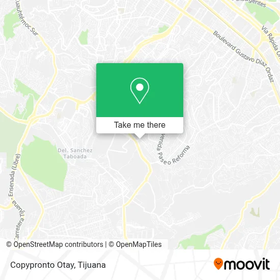 Copypronto Otay map