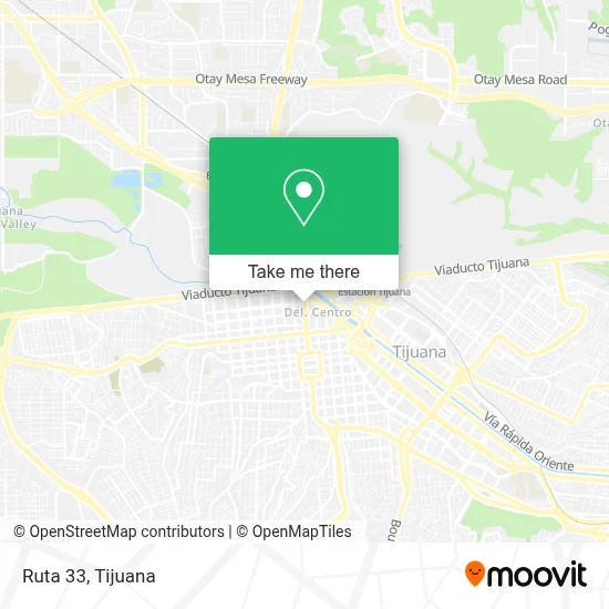 Ruta 33 map