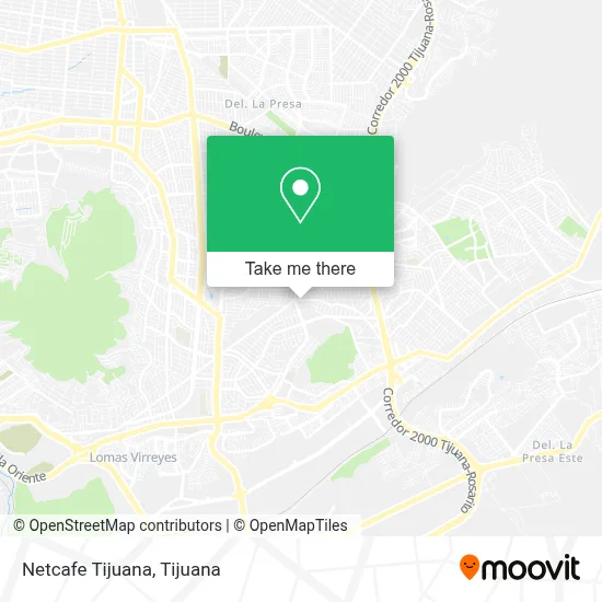 Netcafe Tijuana map