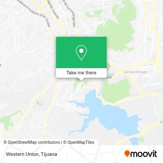 Western Union map