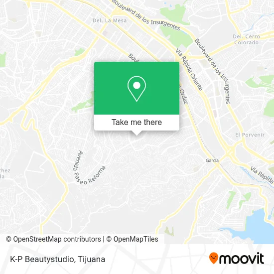 K-P Beautystudio map