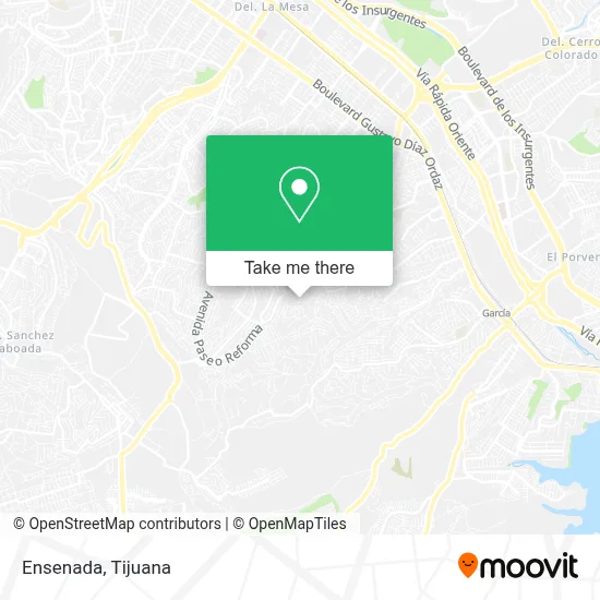 Ensenada map