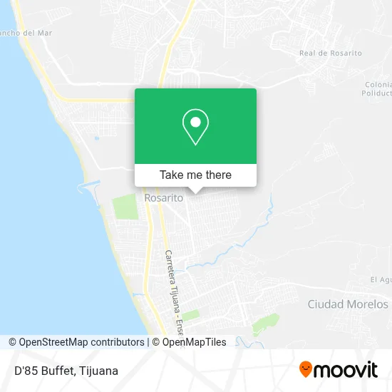 D'85 Buffet map