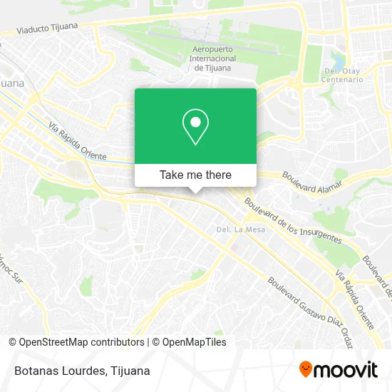 Botanas Lourdes map