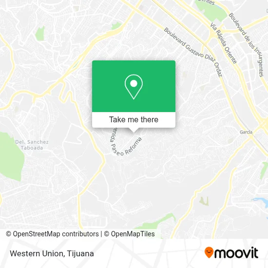 Western Union map