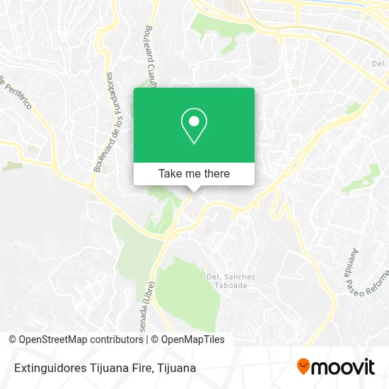 Extinguidores Tijuana Fire map