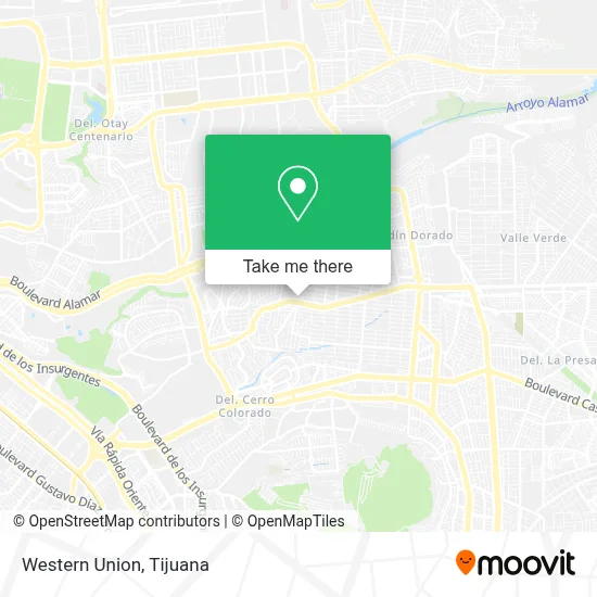 Western Union map
