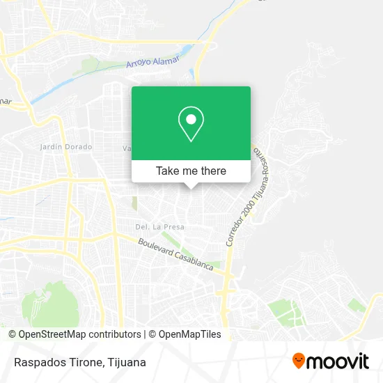 Raspados Tirone map