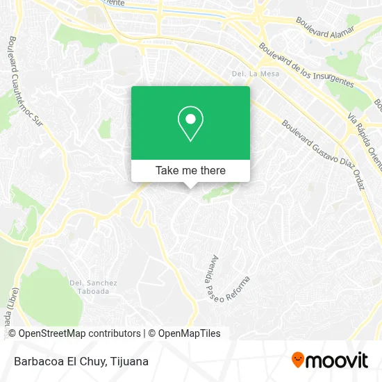 Barbacoa El Chuy map