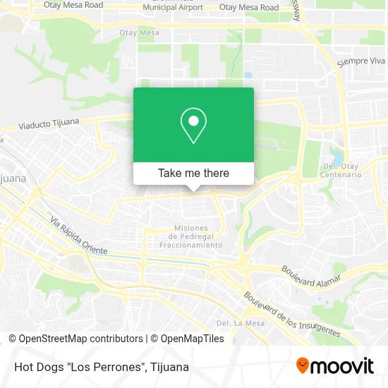 Hot Dogs "Los Perrones" map
