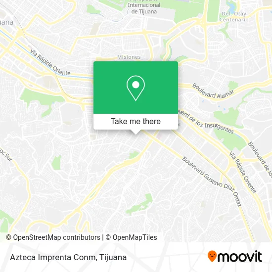 Azteca Imprenta Conm map