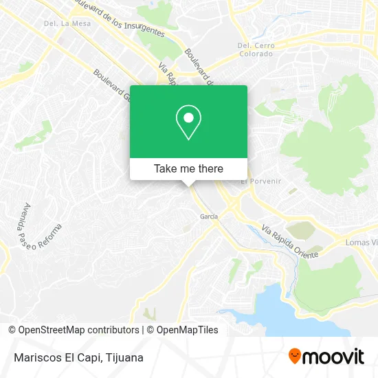 Mariscos El Capi map