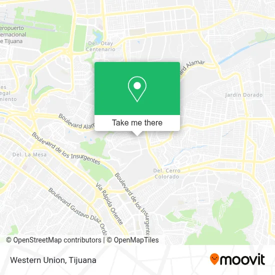 Western Union map