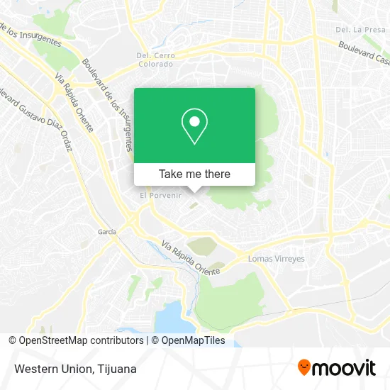 Western Union map