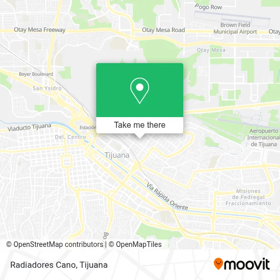 Radiadores Cano map