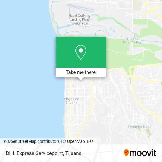 DHL Express Servicepoint map