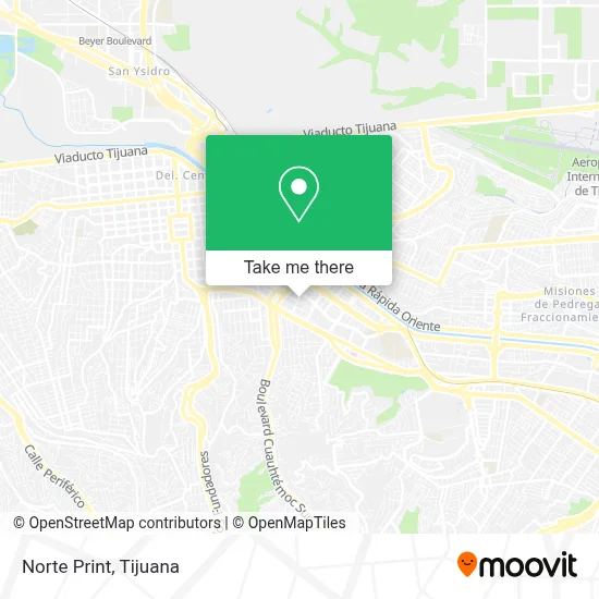 Norte Print map