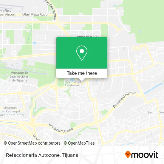 Refaccionaria Autozone map