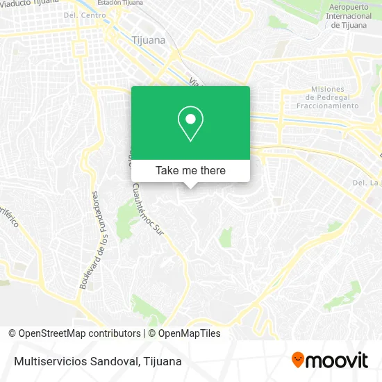 Multiservicios Sandoval map