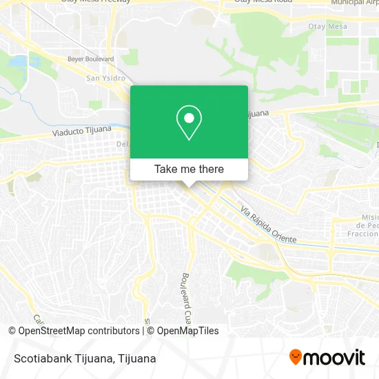 Scotiabank Tijuana map